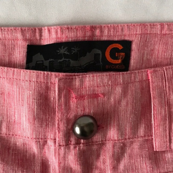 New G BY GUESS Pink Shorts SZ 24 - Picture 4 of 4